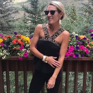 Madewell Embroidered Swing Sweater Tank